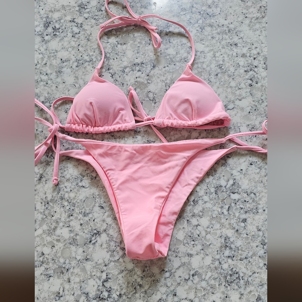 Pink bikini